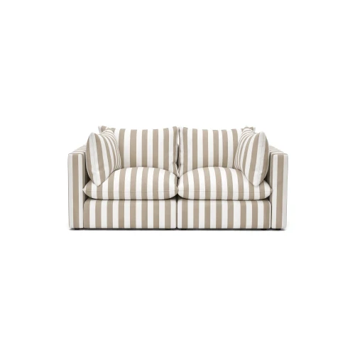Sofa outdoor pasy biało beżowe Marbella 180 cm