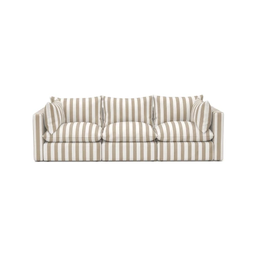 Sofa outdoor pasy biało beżowe Marbella 260 cm