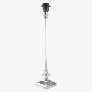 Lampa stołowa metalowa srebrna Shape h50,5cm
