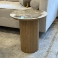 Stolik nowoczesny dębowy Malmo h50cm