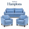 Zestaw wypoczynkowy Hampton – sofa 2-osobowa rozkładana, dwa fotele