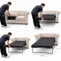 ofa tapicerowana rozkładana Chesterfield Windsor 2 os 175 cm