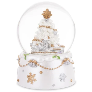 Kula śnieżna szklana z pozytywka Christmas Tree 14x10x10cm