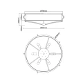 Plafon metalowy Chocco Stesso L