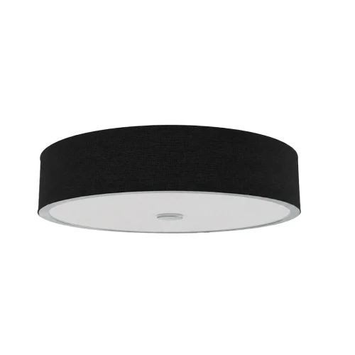 Plafon metalowy srebrny Zalindro Silver Nero 74 cm