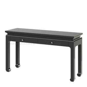 Konsola drewniana czarna Opium 130x40x78cm