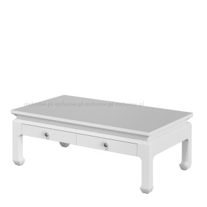 STOLIK KAWOWY DREWNIANY BIAŁY LAKIEROWANY " OPIUM " 