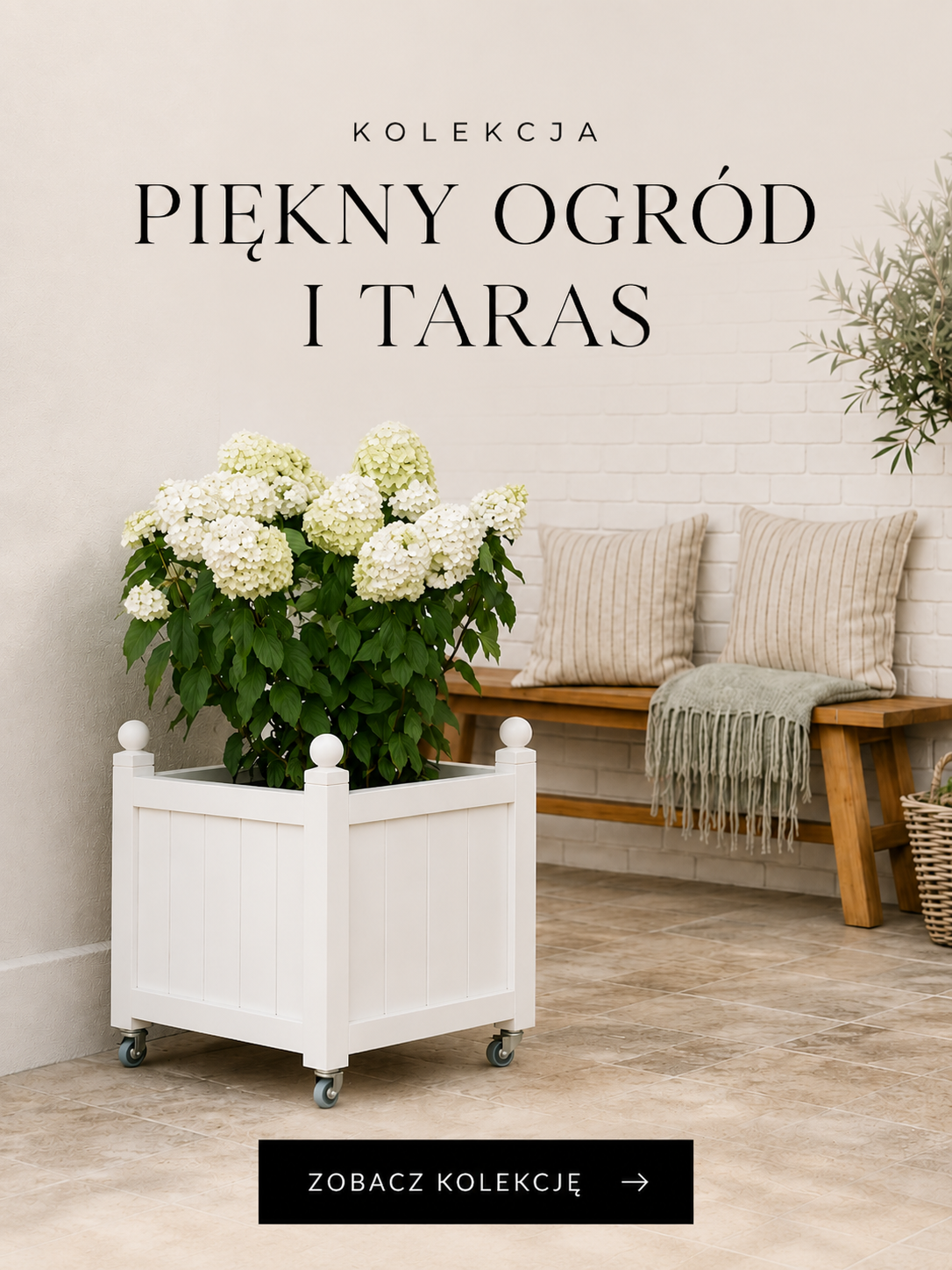 Drewniane meble i donice na taras
