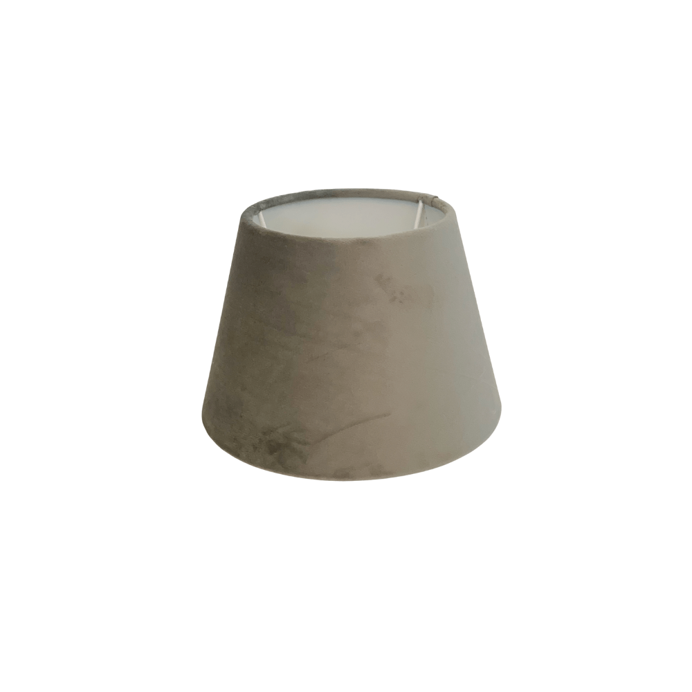 Abażur welurowy szary do lampy kinkietu Roland Grey 14cm