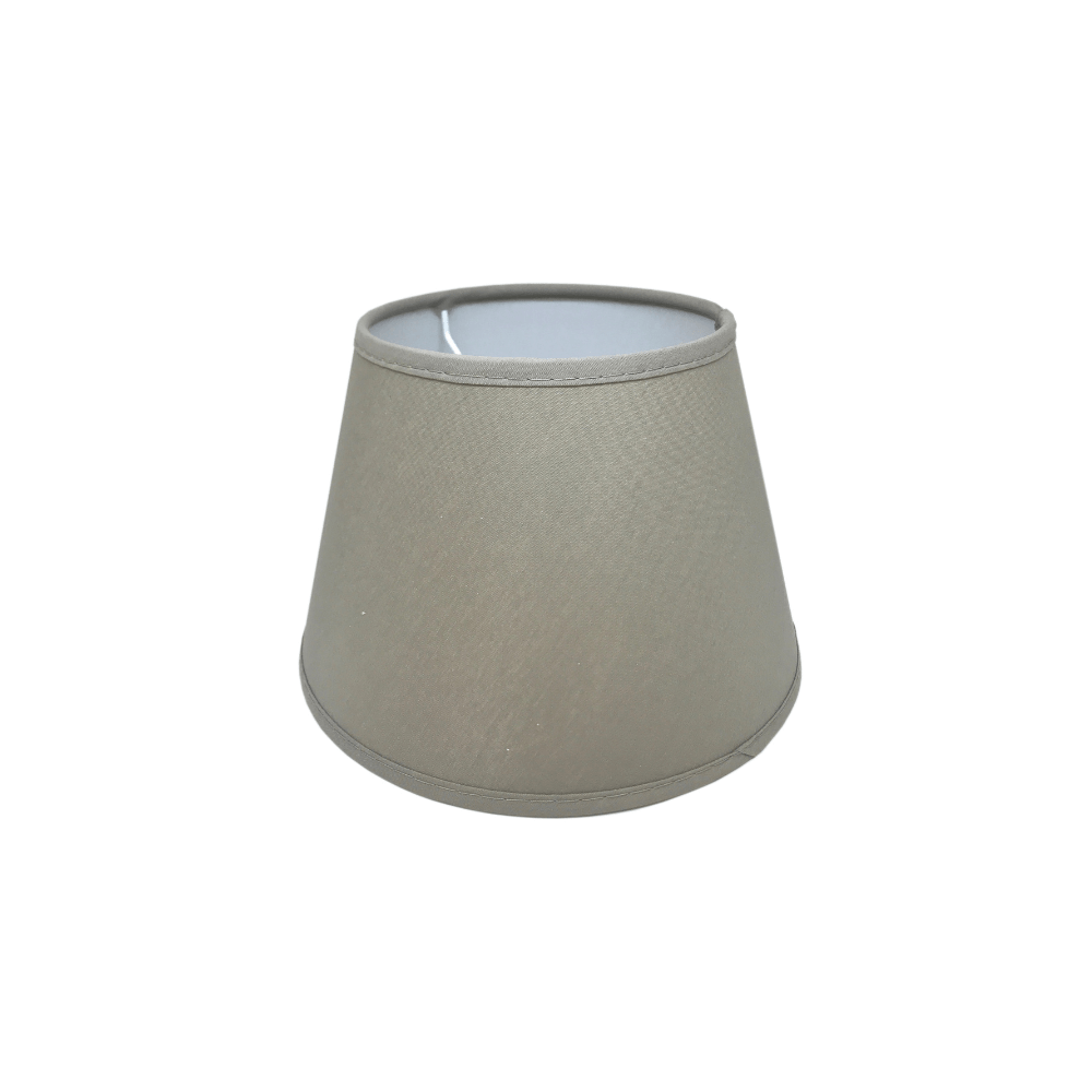Abażur bawełniany stożek szary Classic 14cm No1