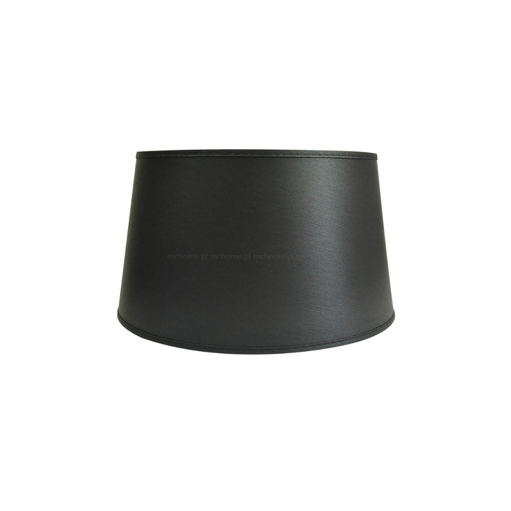 Abażur bawełniany stożek czarny CLASSIC 18CM
