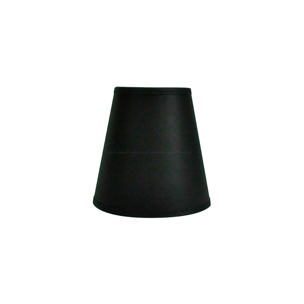 Abażur bawełniany stożek czarny Mini 11cm