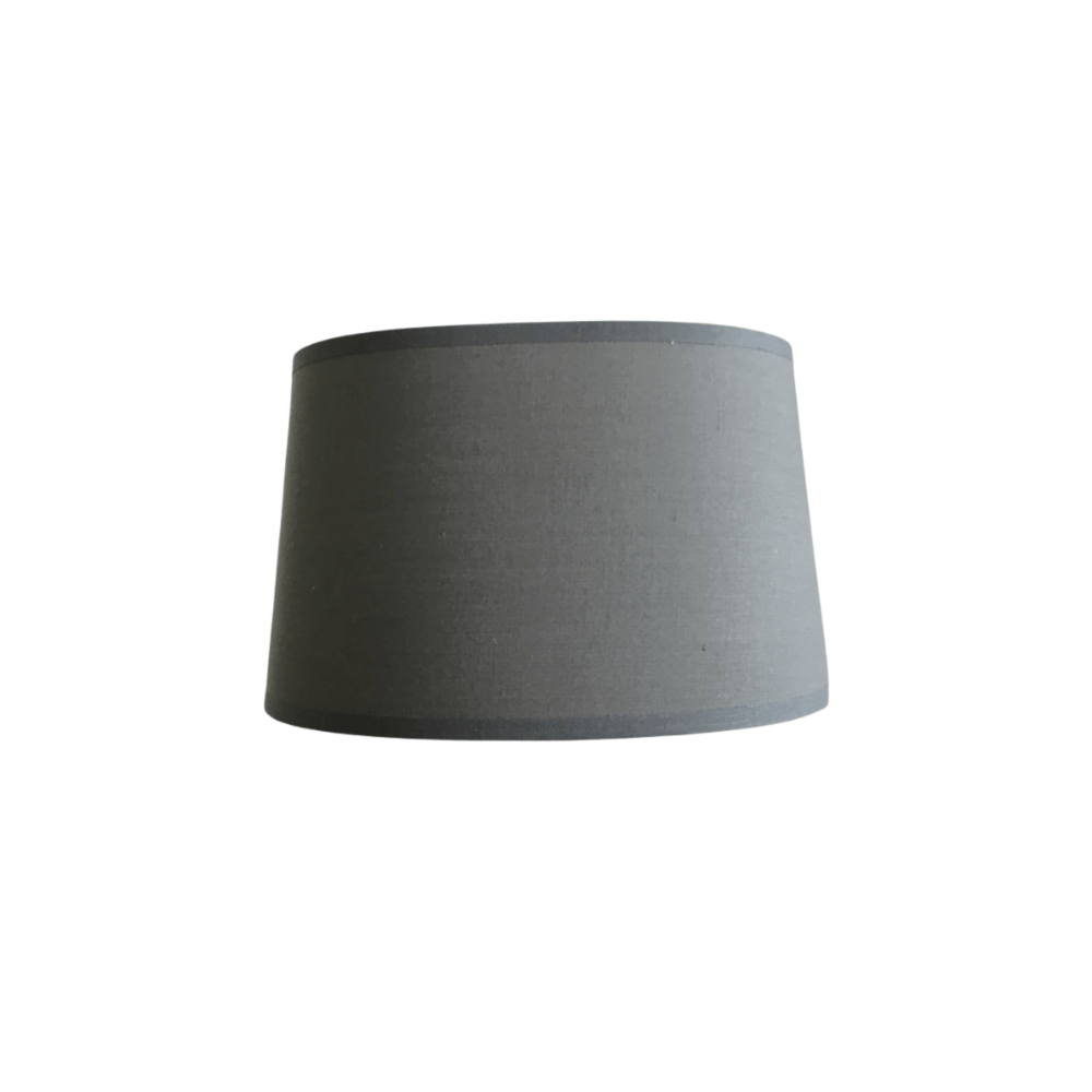 Abażur bawełniany owalny szary Classic 12,5cm